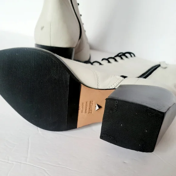 SCHUTZ  LACE-UPHEELED BOOT  LEATHER - Picture 3 of 7